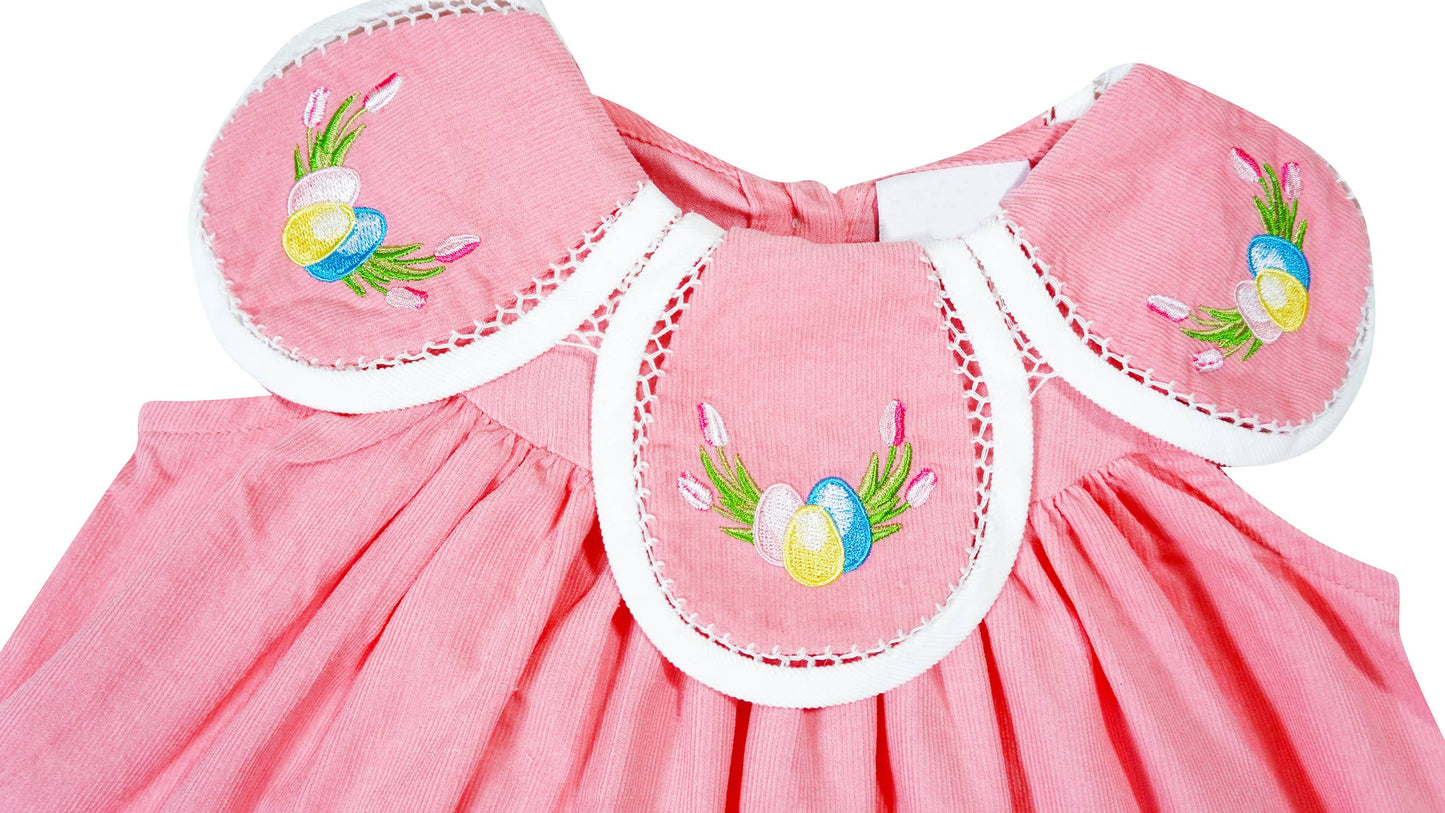 Easter Egg Tulip Petal Corduroy Dress