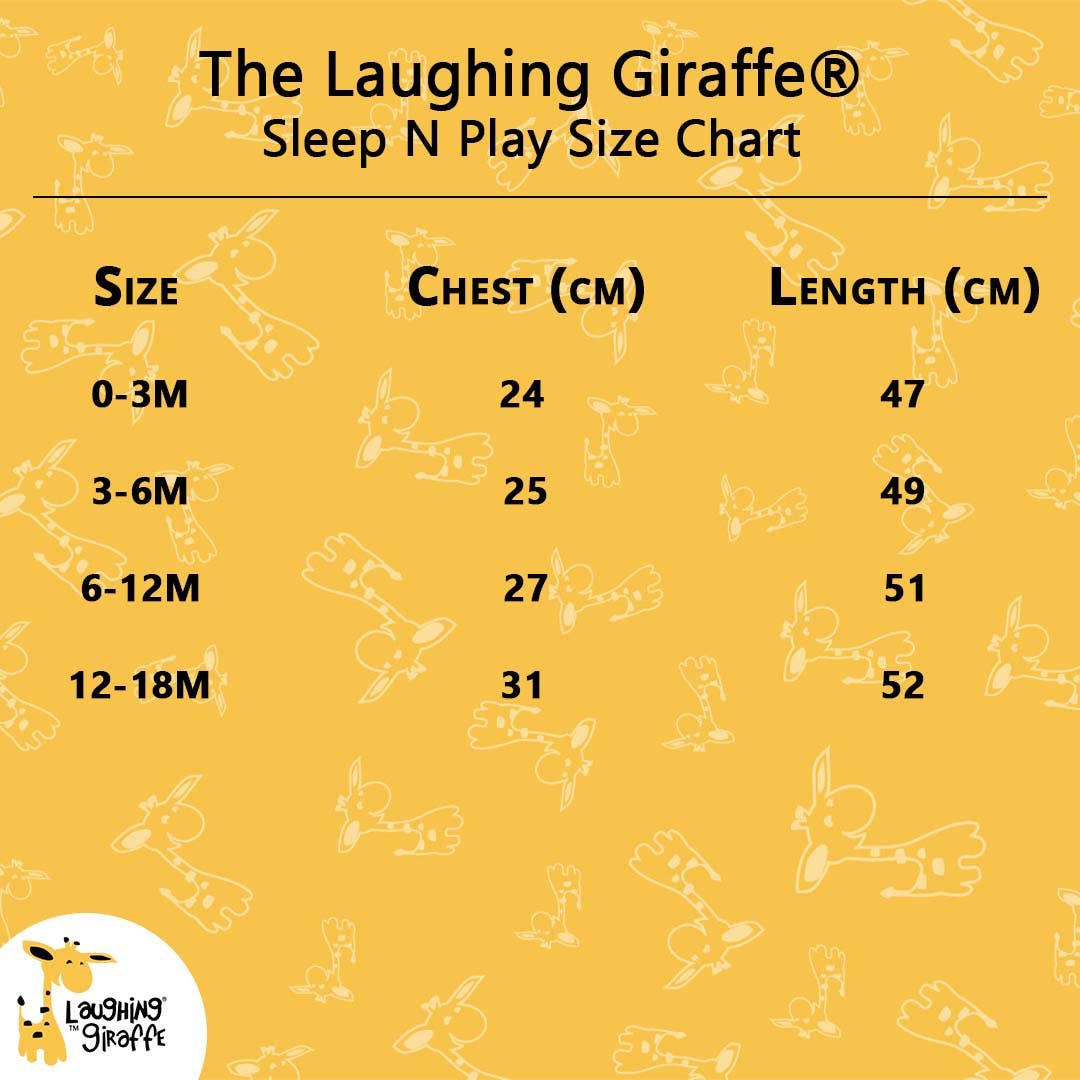 Laughing Giraffe - Laughing Giraffe Melange Blank Baby Jumpsuit Embroidery DIY: Denim Heather / 0-3 Months