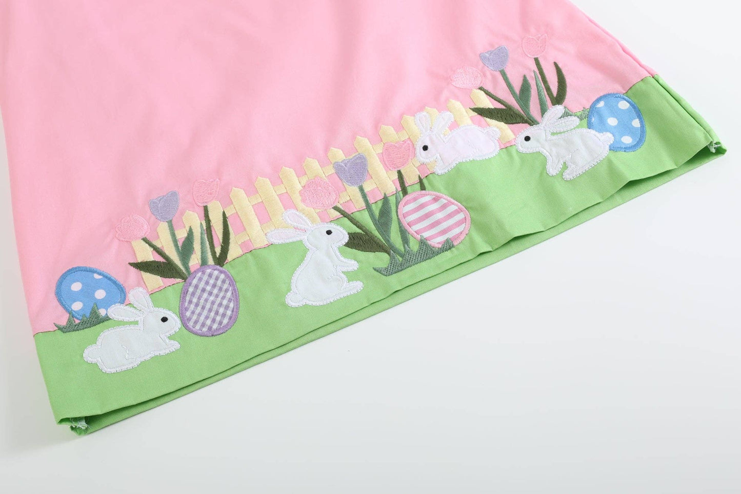 Lil Cactus - Pink Easter Bunny Garden Dress: 4T