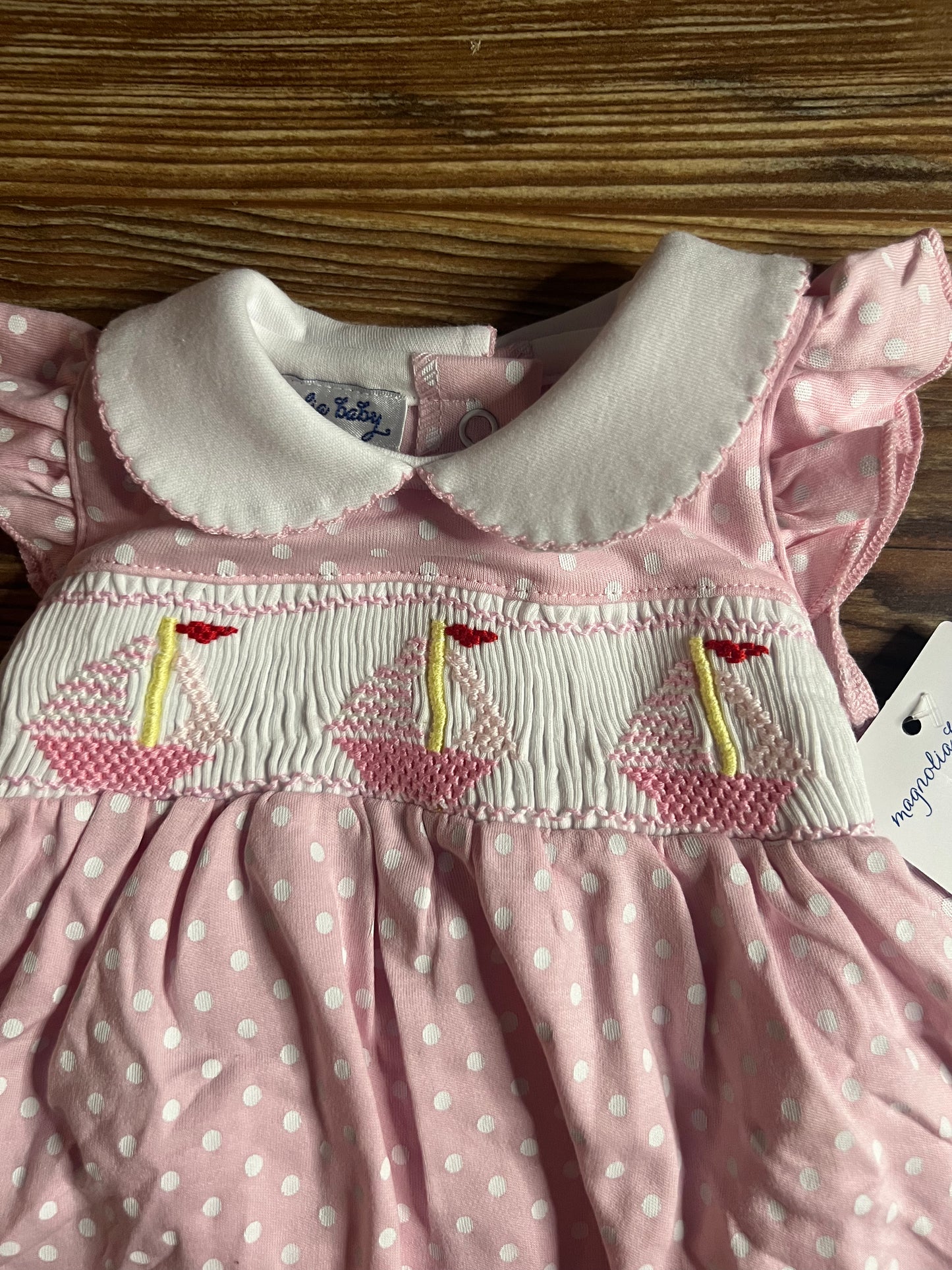 Smocked Sailboats Dress Set