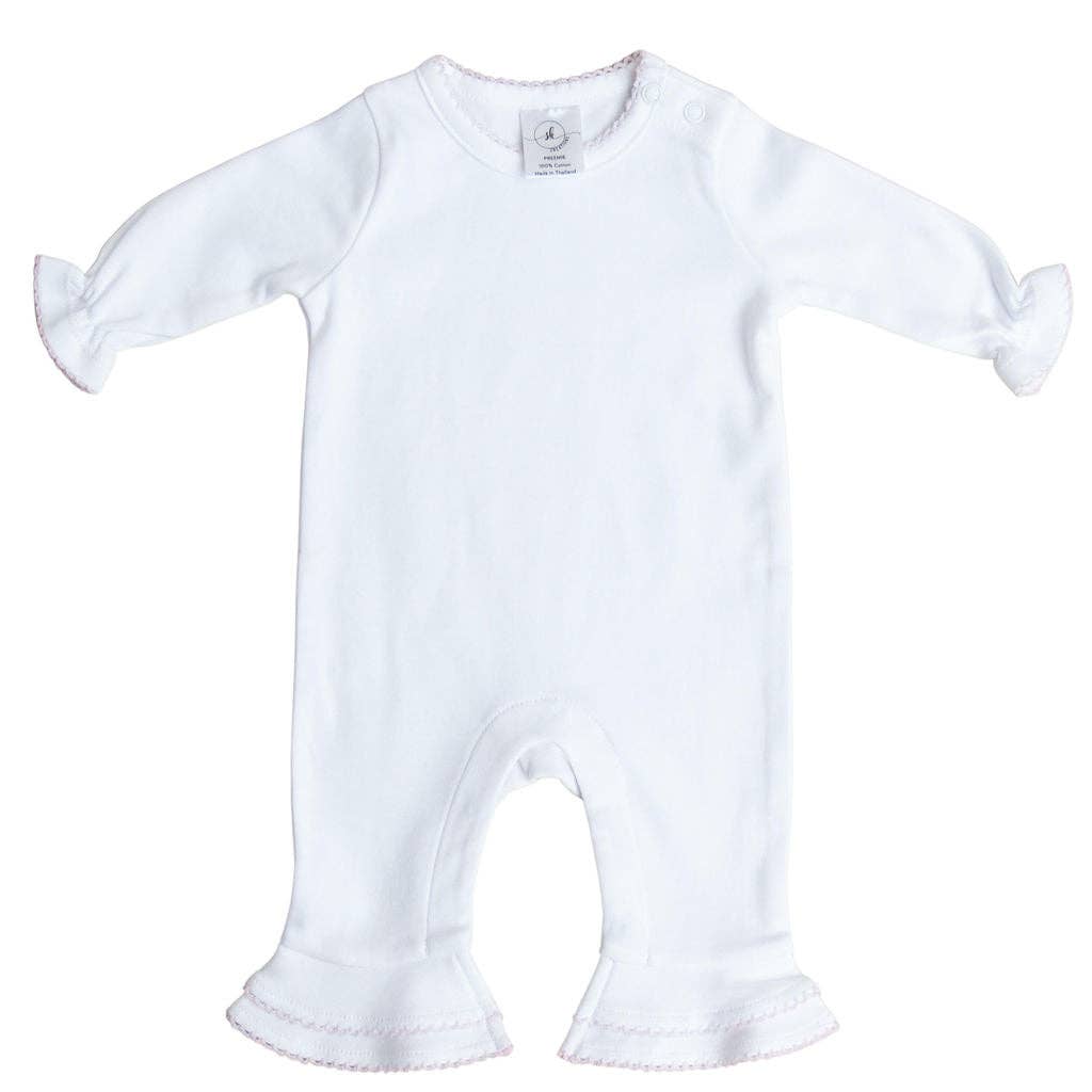 SK Blanks - Ruffle Romper: Mint / 6-12M