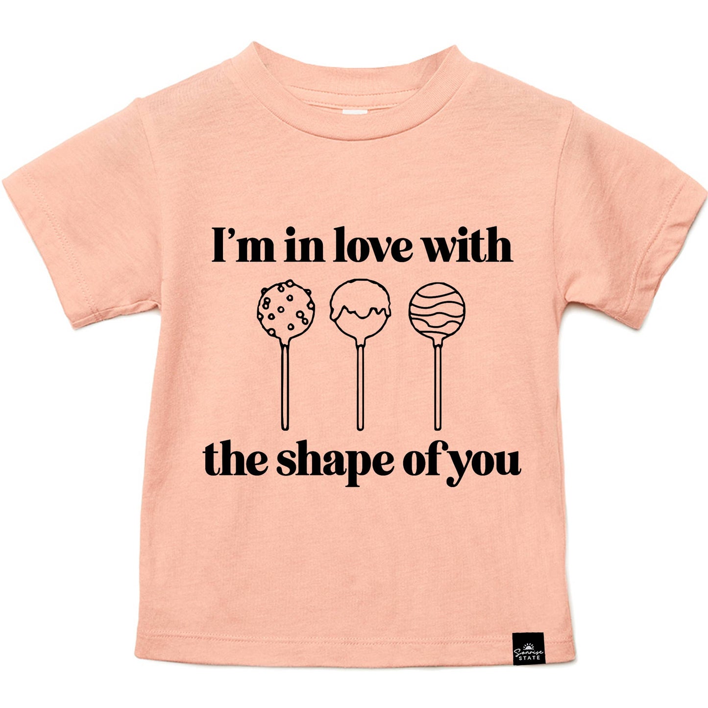 Sonrise State - In Love with the Shape of You Cake Pops Boy's T-Shirt: 2T / AQUA