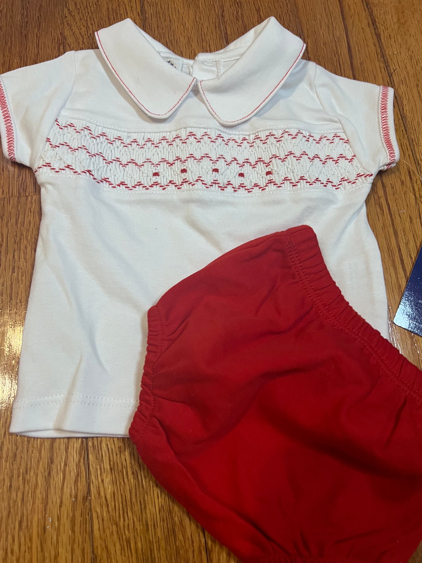 Smocked Peter Pan Bummies Set