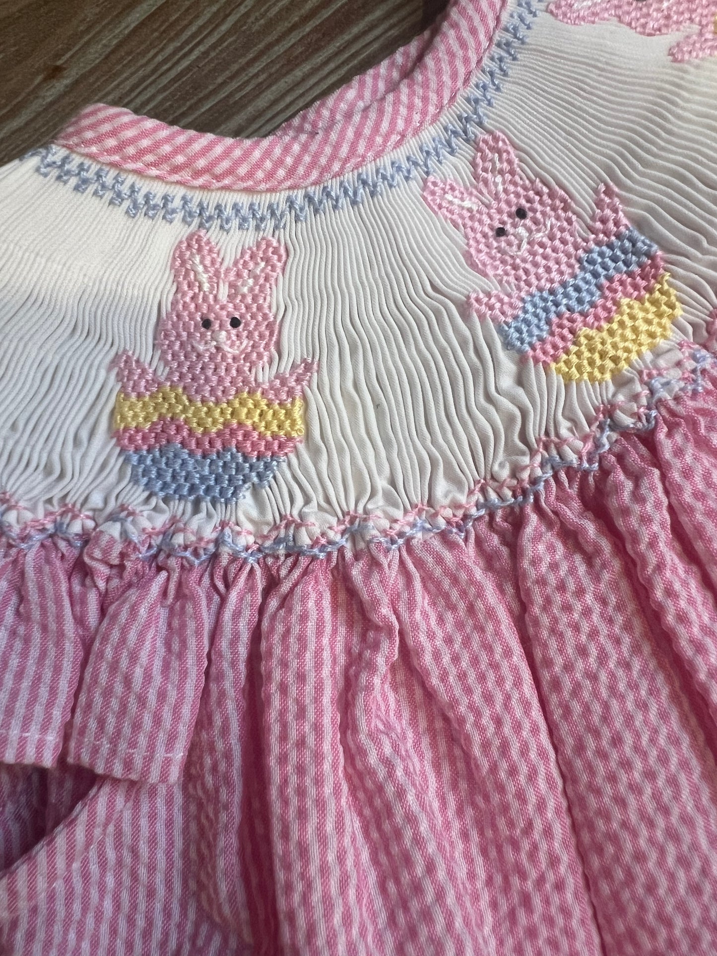 Classy Couture Smocked Bishop Bunny Dress