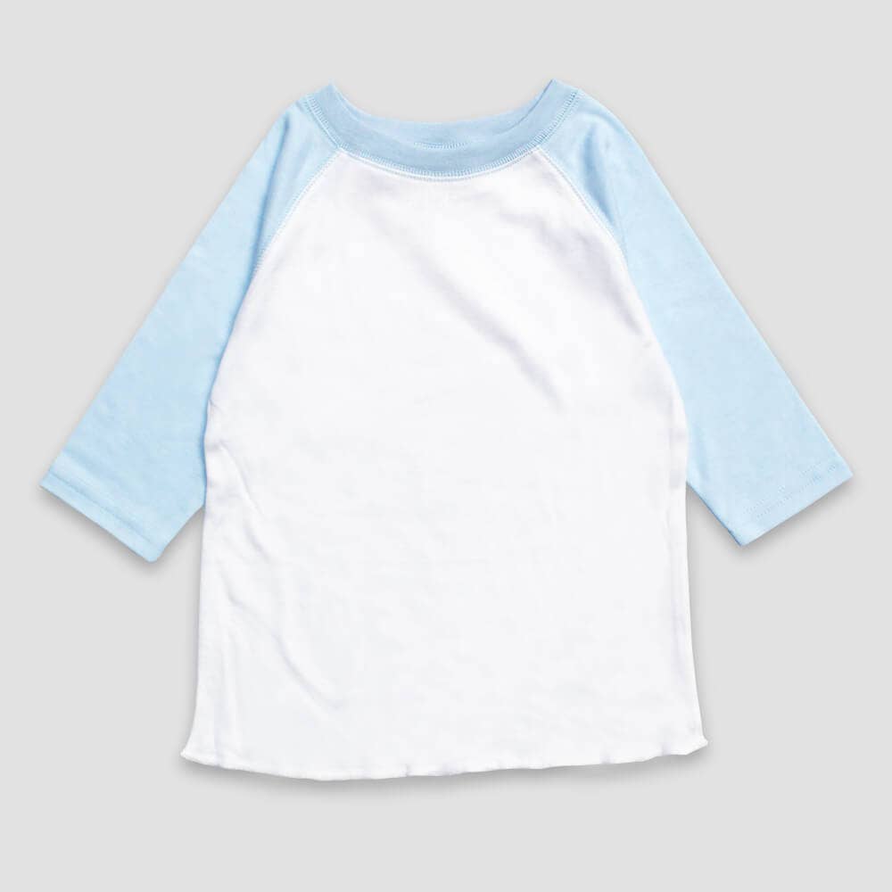 Laughing Giraffe - Toddler & Kids Pastel Raglan Baseball T-Shirts - NO MINIMUM!: Youth Large / White/Pink