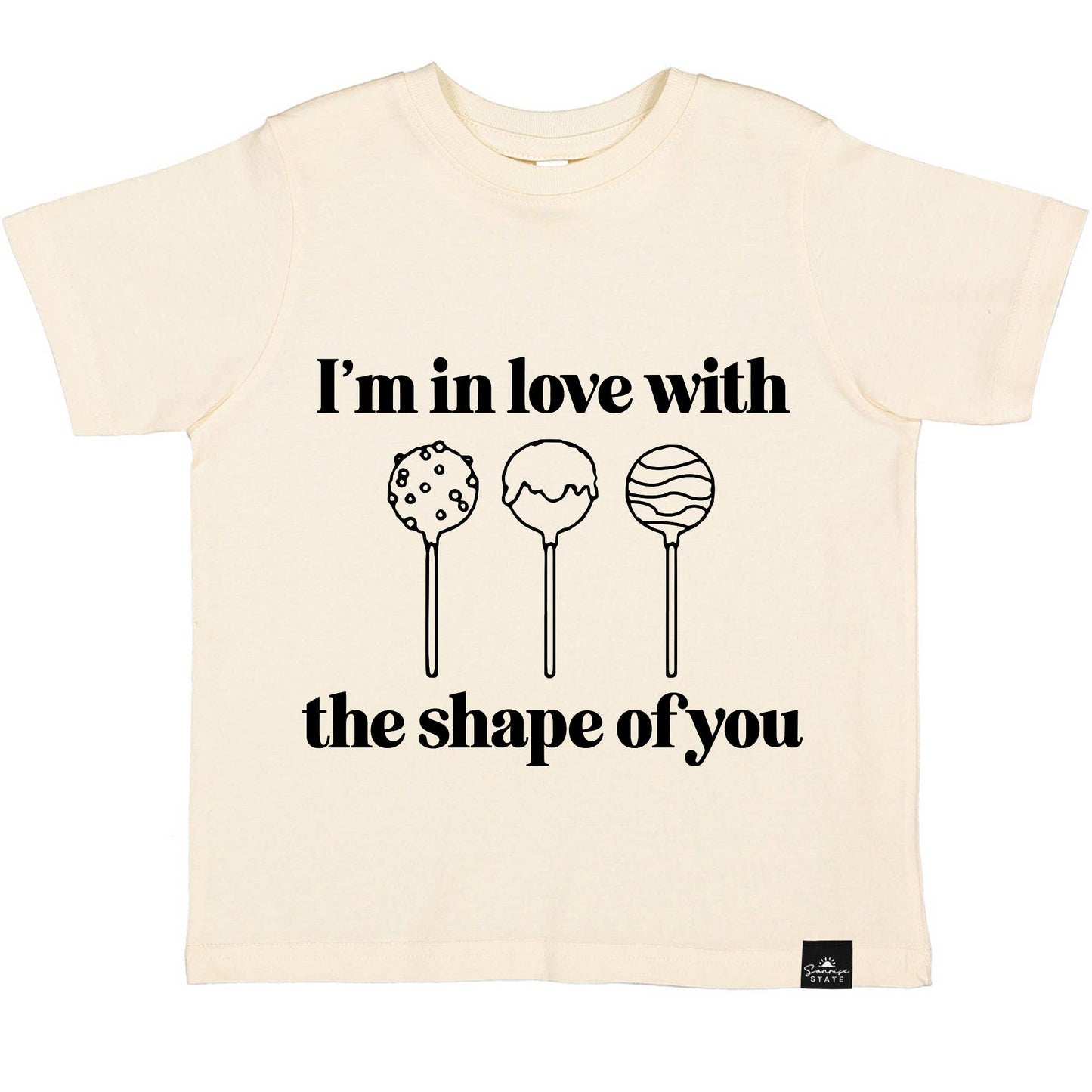 Sonrise State - In Love with the Shape of You Cake Pops Boy's T-Shirt: 5T / AQUA