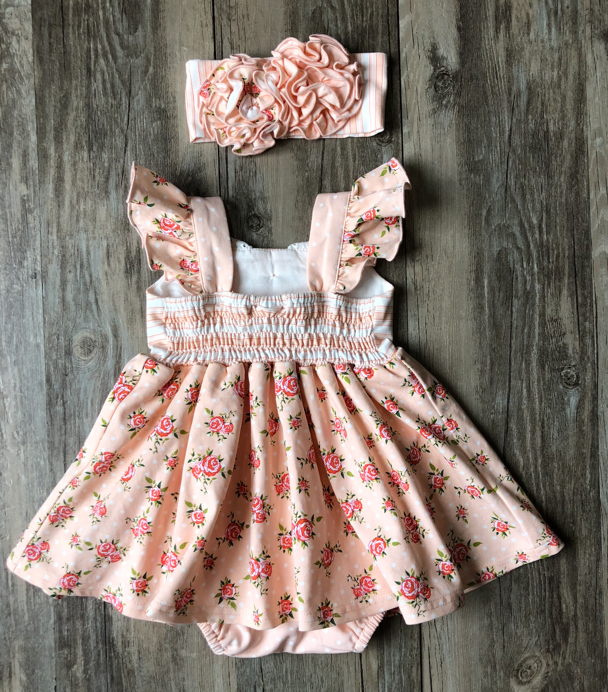 Girl Bubble Dress + Headband