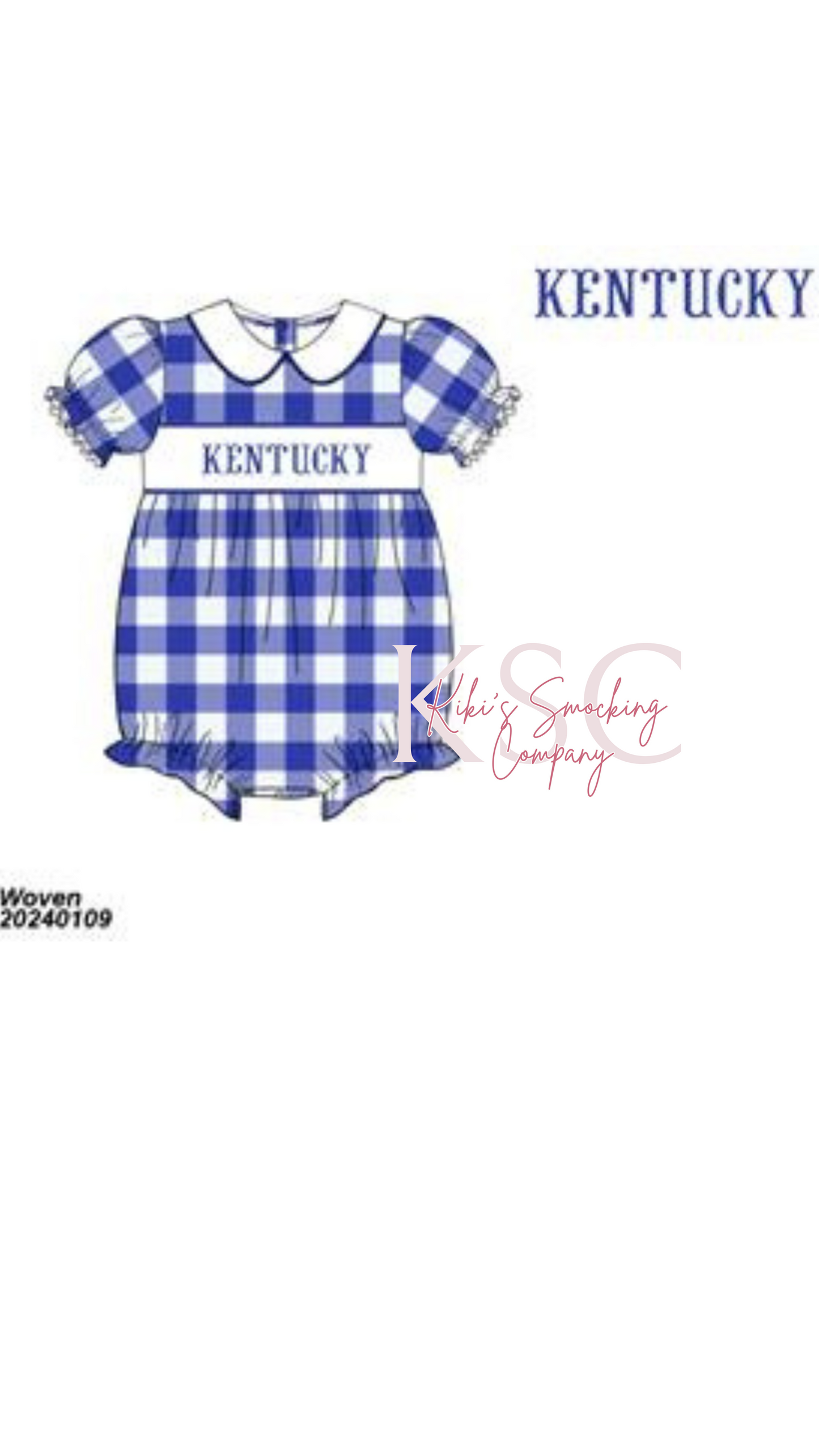 KY Smocked Girl Bubble