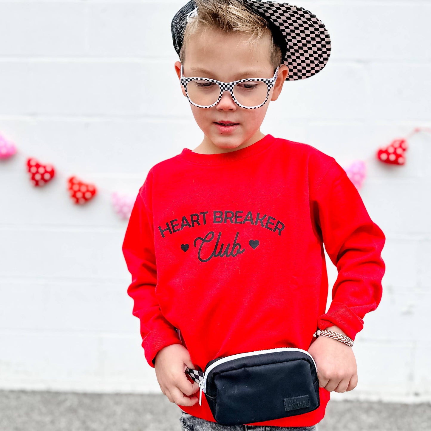 Heart Breaker Club Sweatshirt: Red