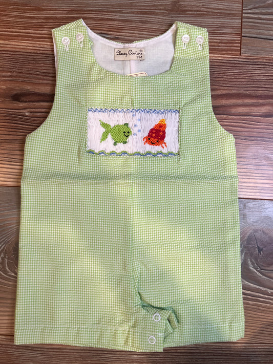 Classy Couture Smocked Ocean Shortall