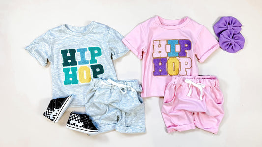 Hip Hop Chenille Set-Grey