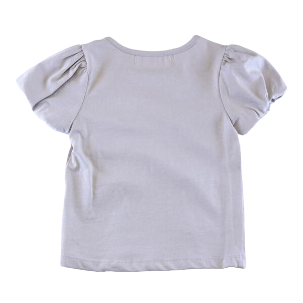 Pearl Embellished Tee: Grey