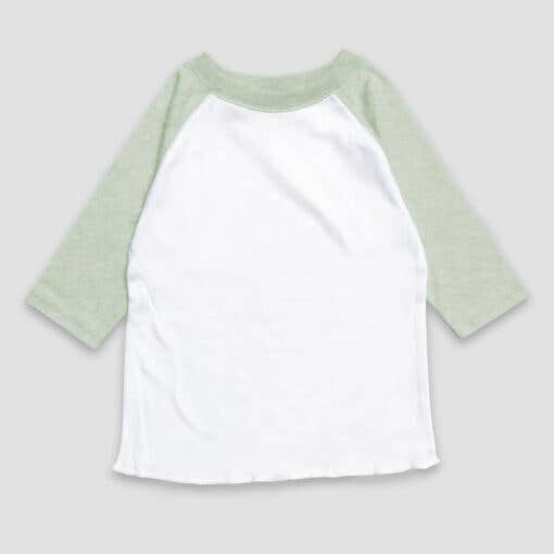 Laughing Giraffe - Toddler & Kids Pastel Raglan Baseball T-Shirts - NO MINIMUM!: Youth Large / White/Pink