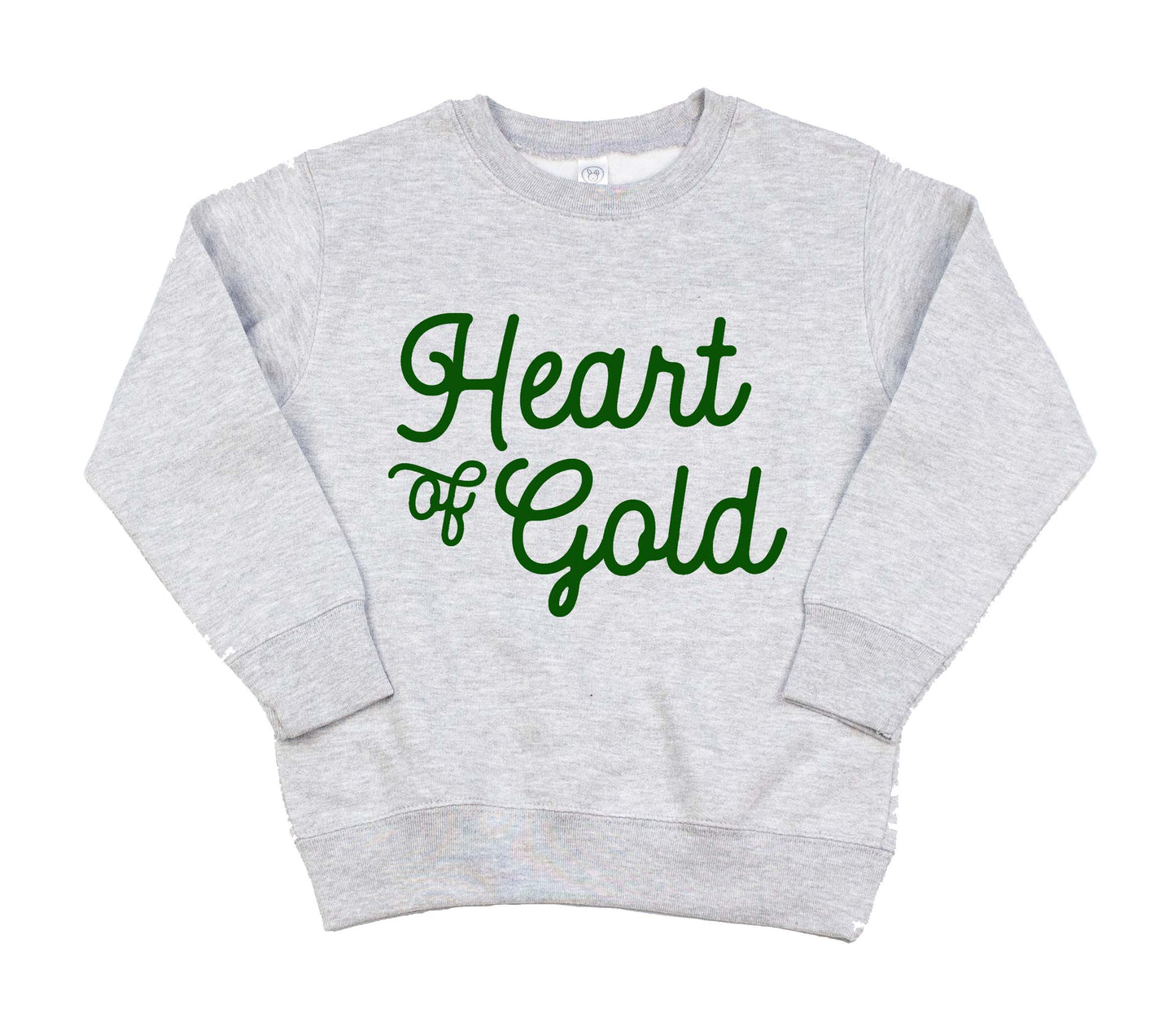 Holland Ave Clothing - Heart of Gold | Kids St. Patrick's Day Sweatshirt: 5/6 / Pink