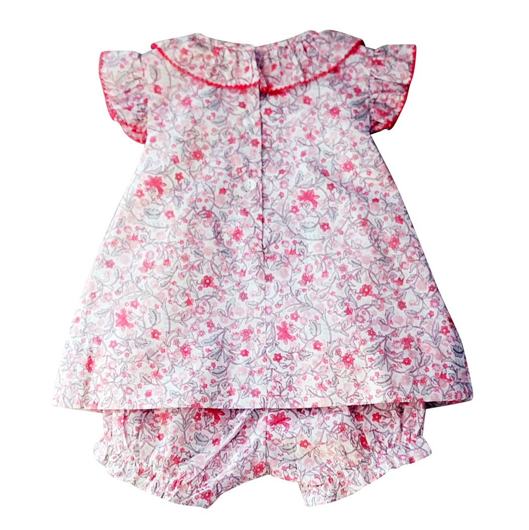 Peggy & Tom Floral and Mint Baby Girl's Diaper Set