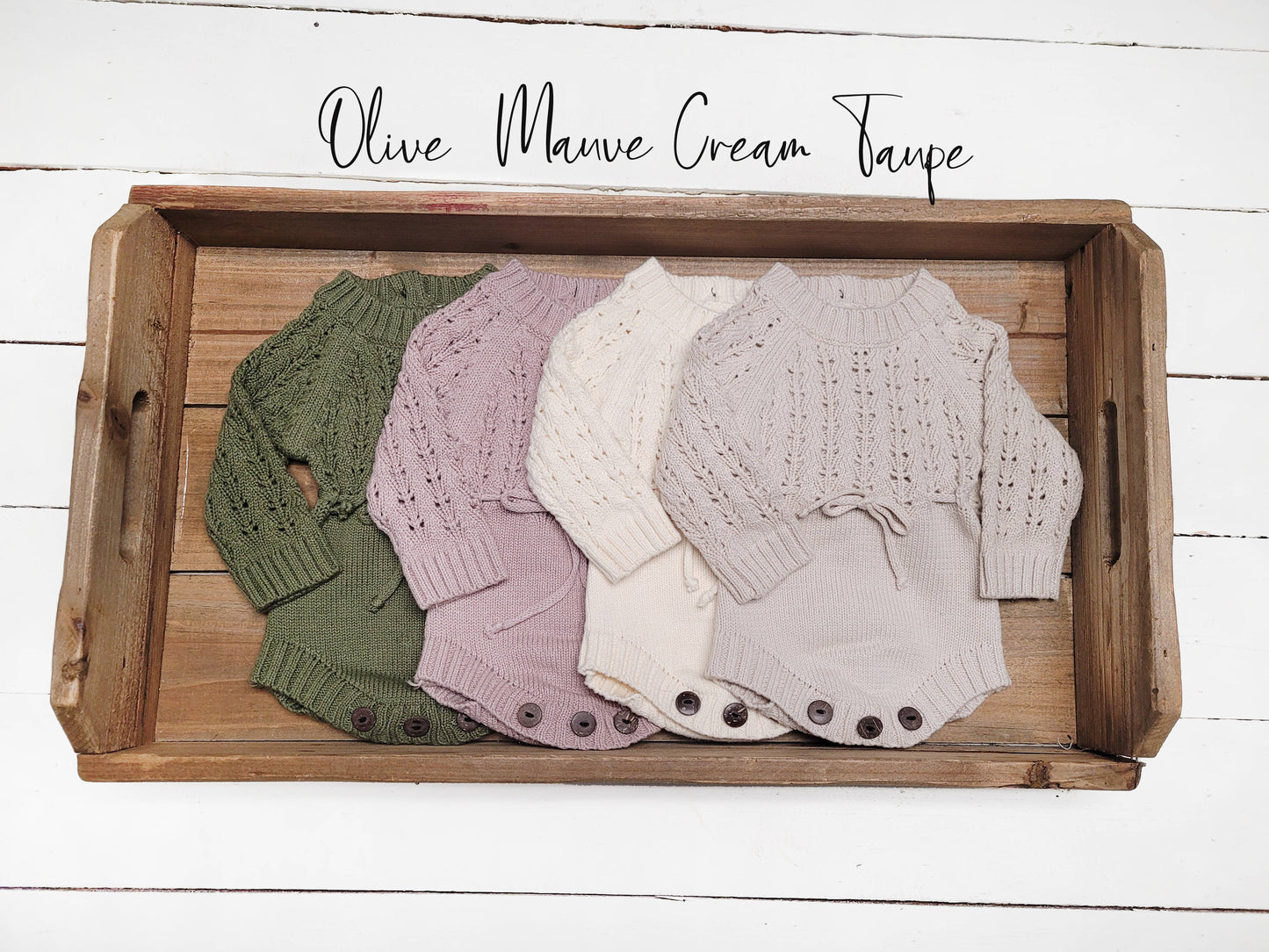 Cotton Sweater Romper: Cream