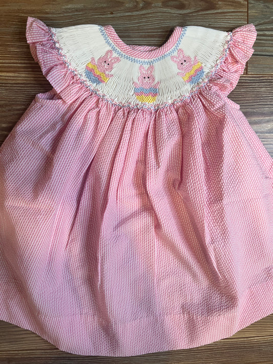 Classy Couture Smocked Bishop Bunny Dress