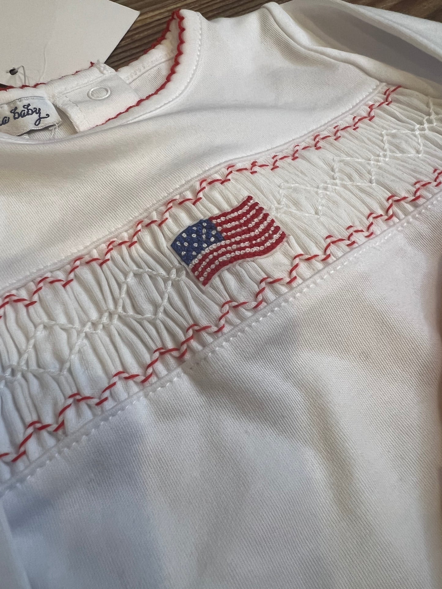 Smocked 2 Piece Flag Set (Long Sleeve)