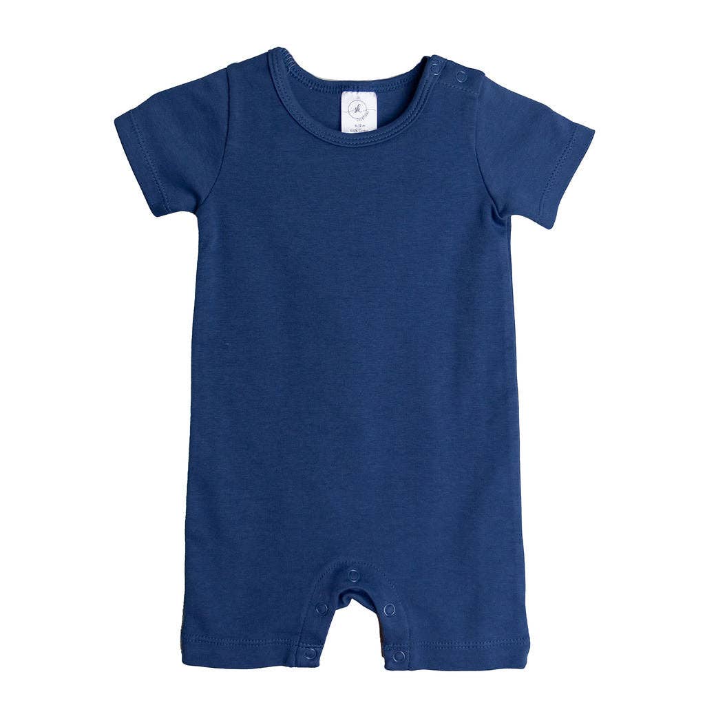 SK Blanks - Unisex Short Sleeve Romper: 18-24M / Navy