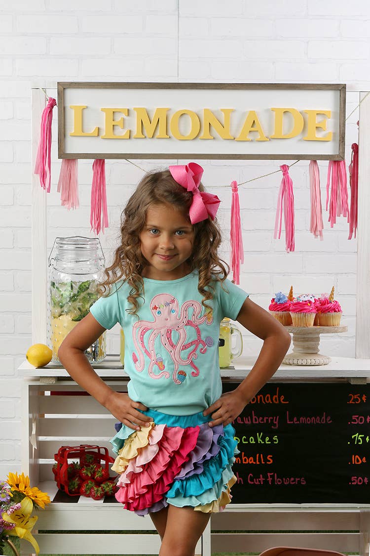 Lemon Loves Lime Boutique - Octopus Tee: 4YR