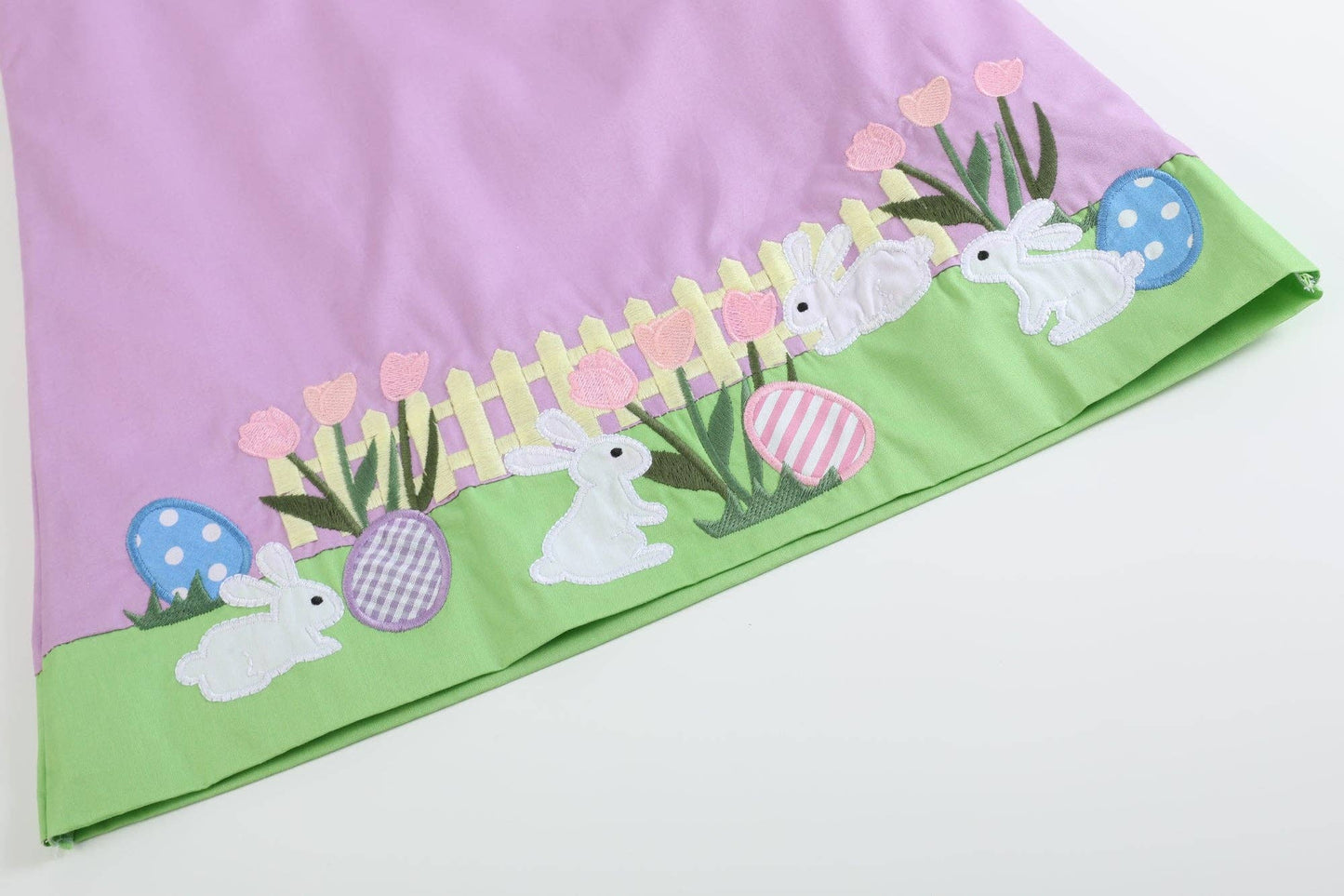 Lil Cactus - Purple Easter Bunny Garden Dress: 3T