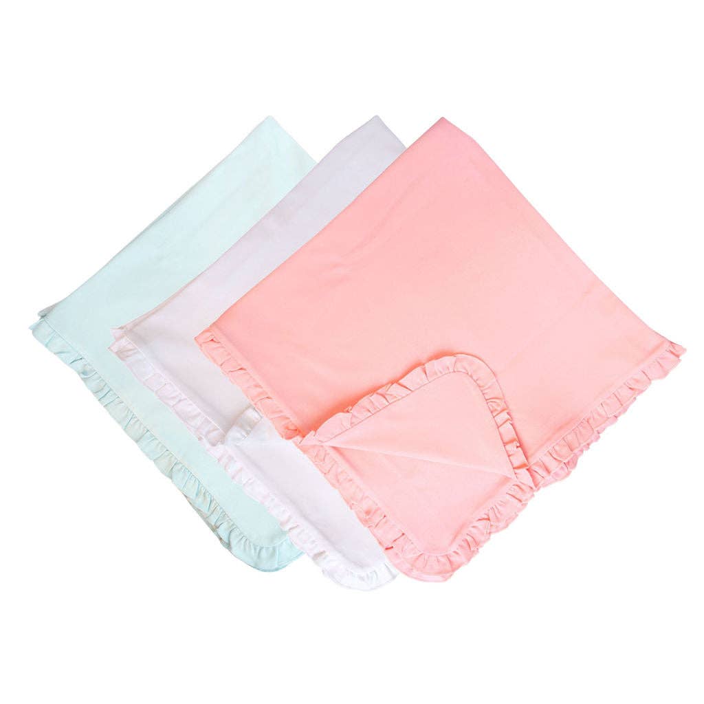 SK Blanks - Ruffle Blanket: Mint