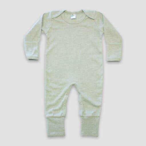 Melange Blank Baby Romper: Heather Gray / 0-3 Months