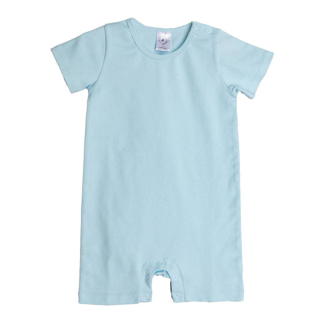 SK Blanks - Unisex Short Sleeve Romper: 0-3M / Navy