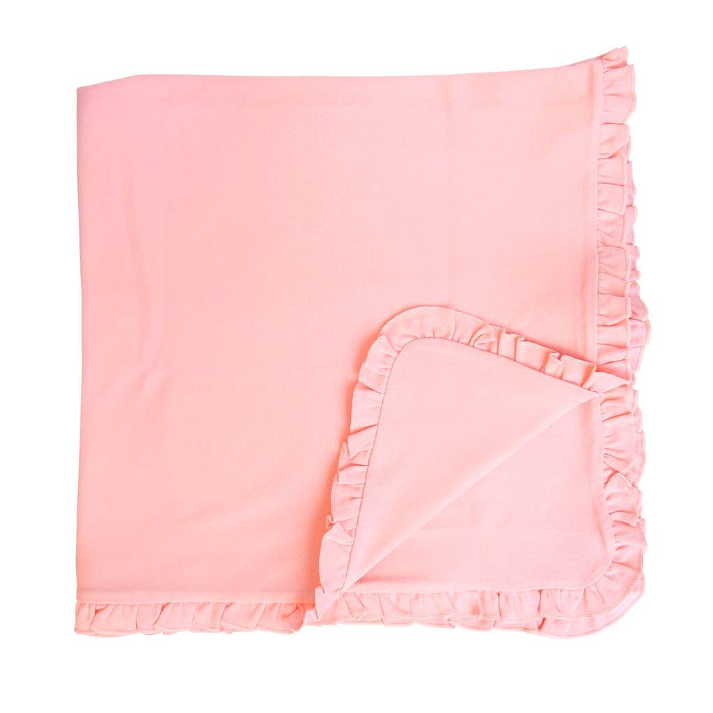 SK Blanks - Ruffle Blanket: Pink