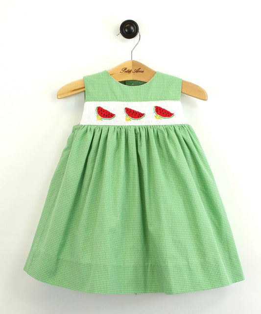 Watermelon Smocked Dress