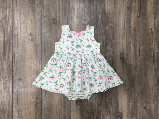 Spring Berries Bow Bubble Dress