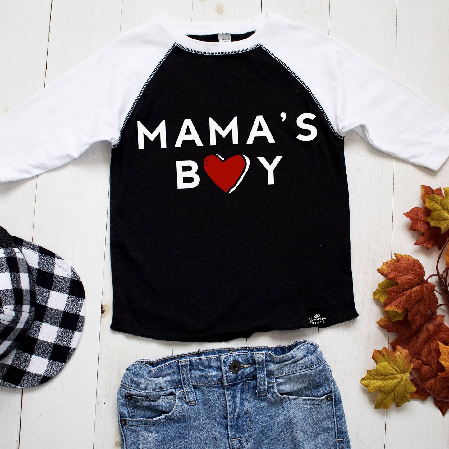 Sonrise State - Mama's Boy T-Shirt or Baseball Tee: BASEBALL TEE / 2T