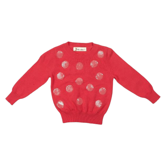 Clear Sequin Dots Sweater