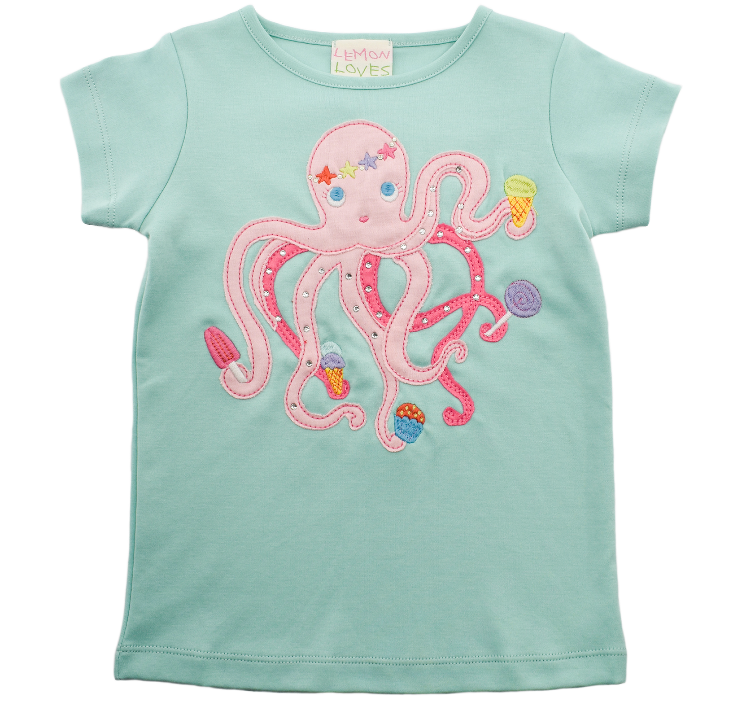 Lemon Loves Lime Boutique - Octopus Tee: 4YR