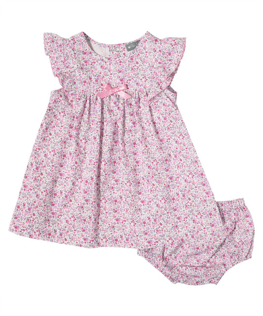 Pink Liberty Bow Dress Set