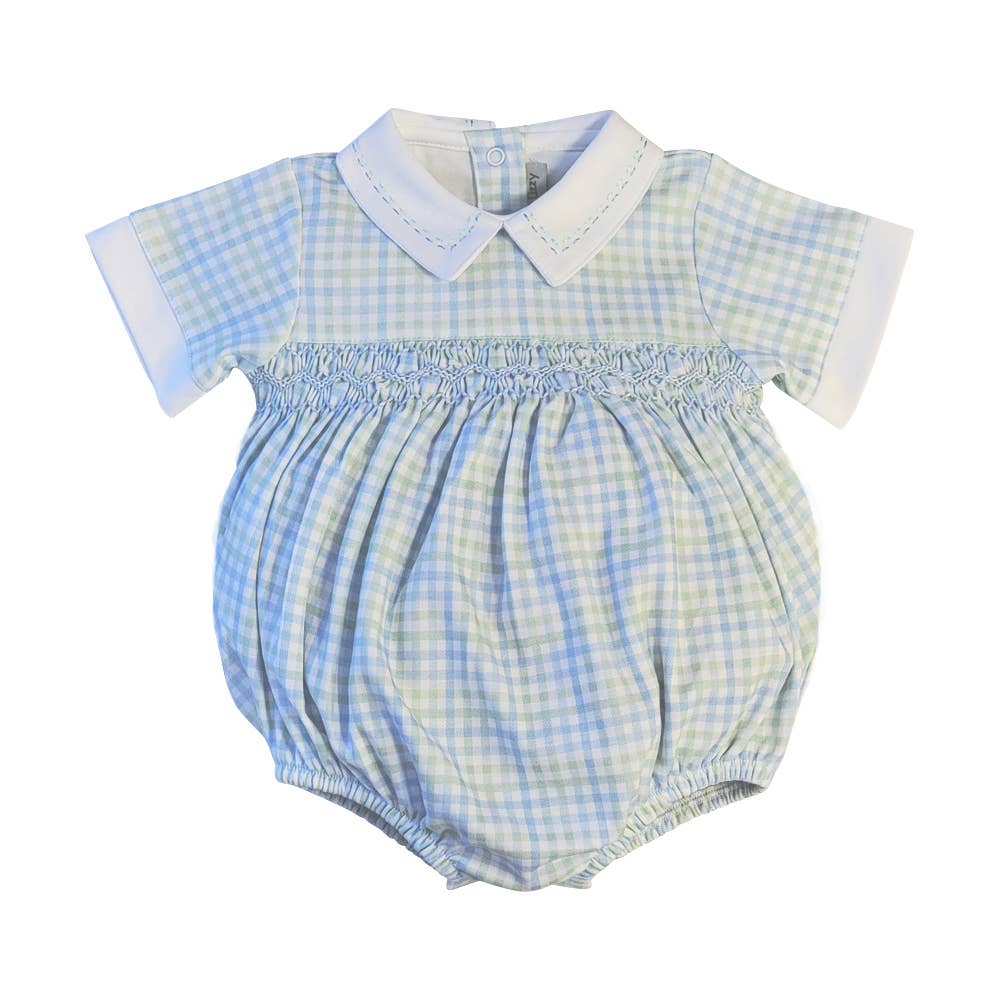 Baby Boy's "Christina & Cameron" Hand Smocked Romper