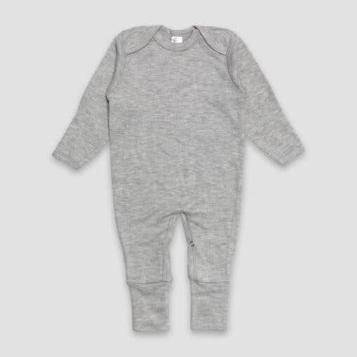 Melange Blank Baby Romper: Heather Gray / 0-3 Months