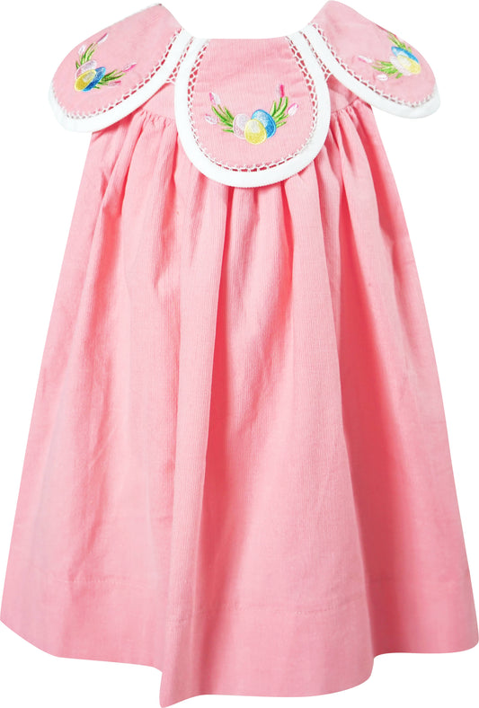 Easter Egg Tulip Petal Corduroy Dress